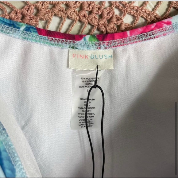 PinkBlush Floral Maternity One-Piece Swimsuit - Picture 4 of 5